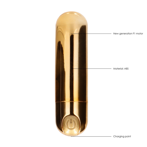 10 speed Rechargeable Bullet Gold