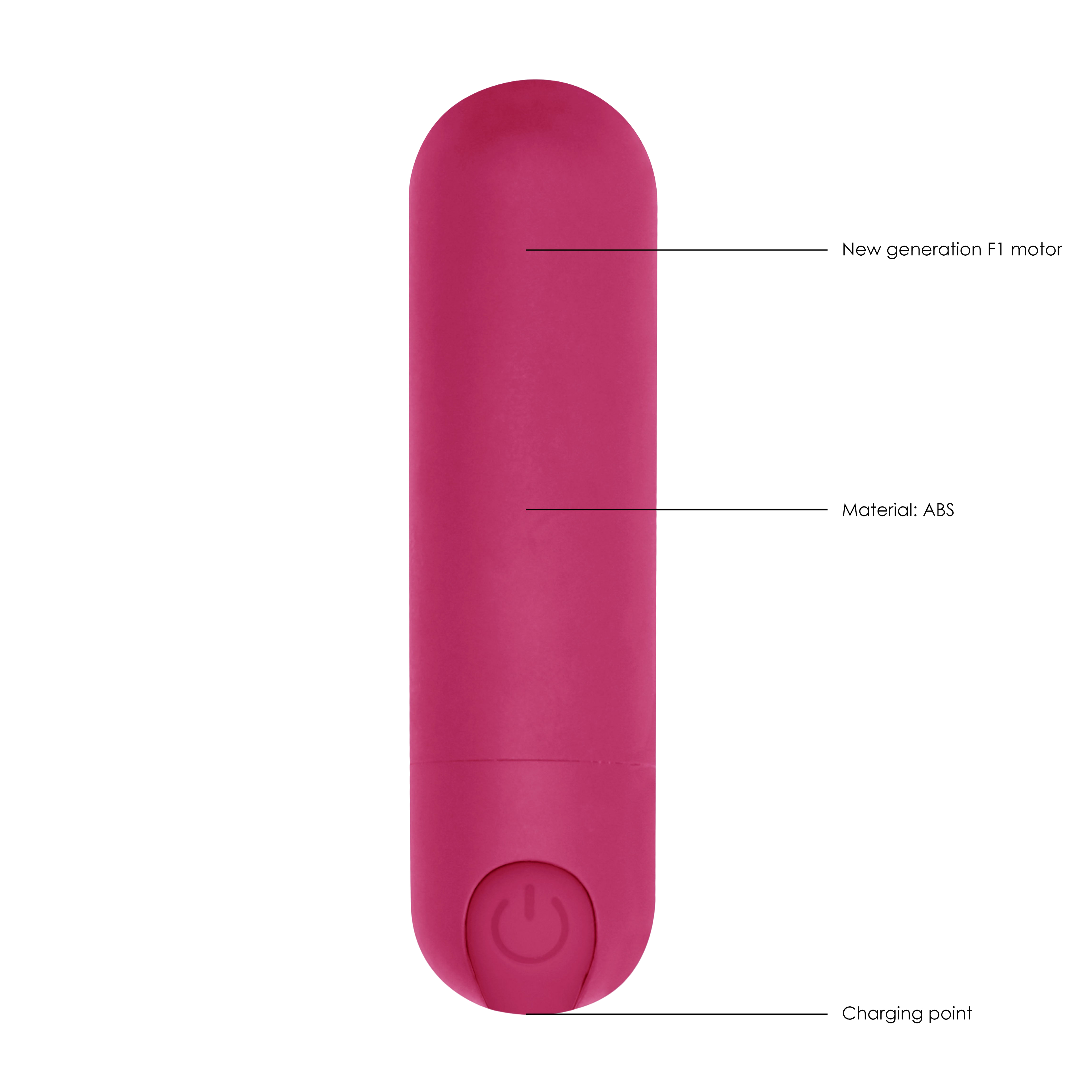 10 speed Rechargeable Bullet Pink