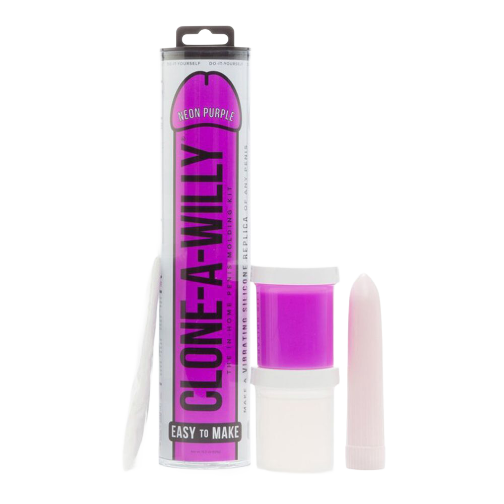 Clone A Willy Neon Purple Silicone Vibrator