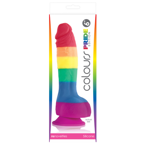 Colours Pride Edition 6 Inch Realistic Silicone Dildo With Balls