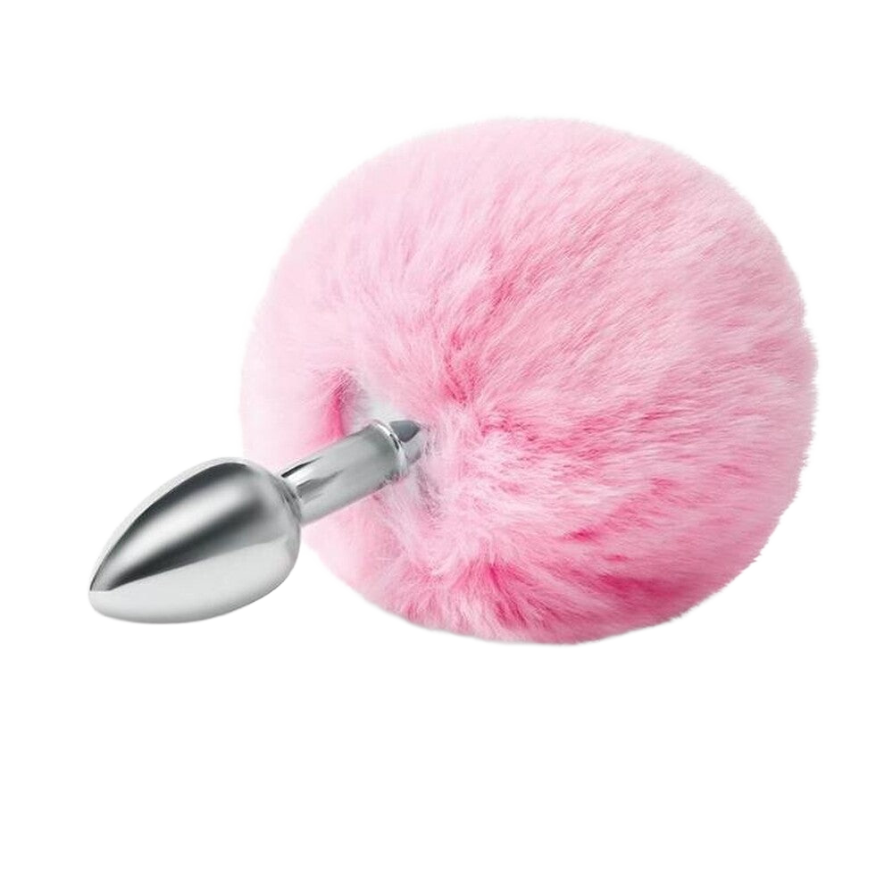Furry Tales Pink Bunny Tail Butt Plug