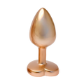 Gleaming Love Pearl Gold Butt Plug Small