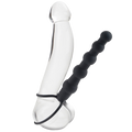 Love Rider Beaded Dual Black Penetrator