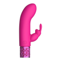 Royal Gems Dazzling Rechargeable Rabbit Bullet Pink