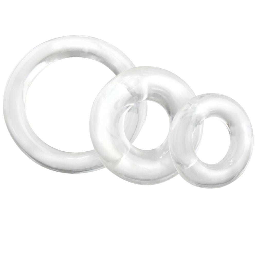 Screaming O RingO x3 Clear Cock Rings