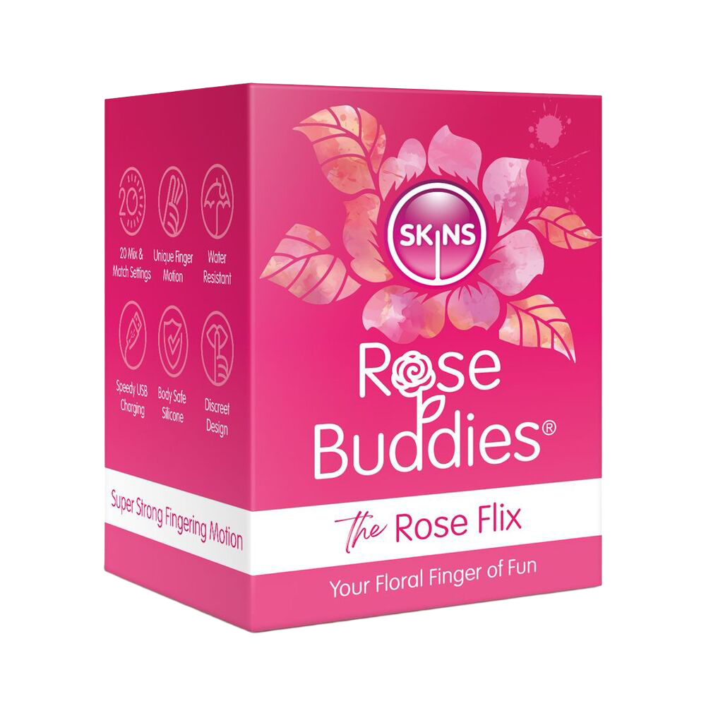 Skins Rose Buddies The Rose Flix Clitoral Massager Pink