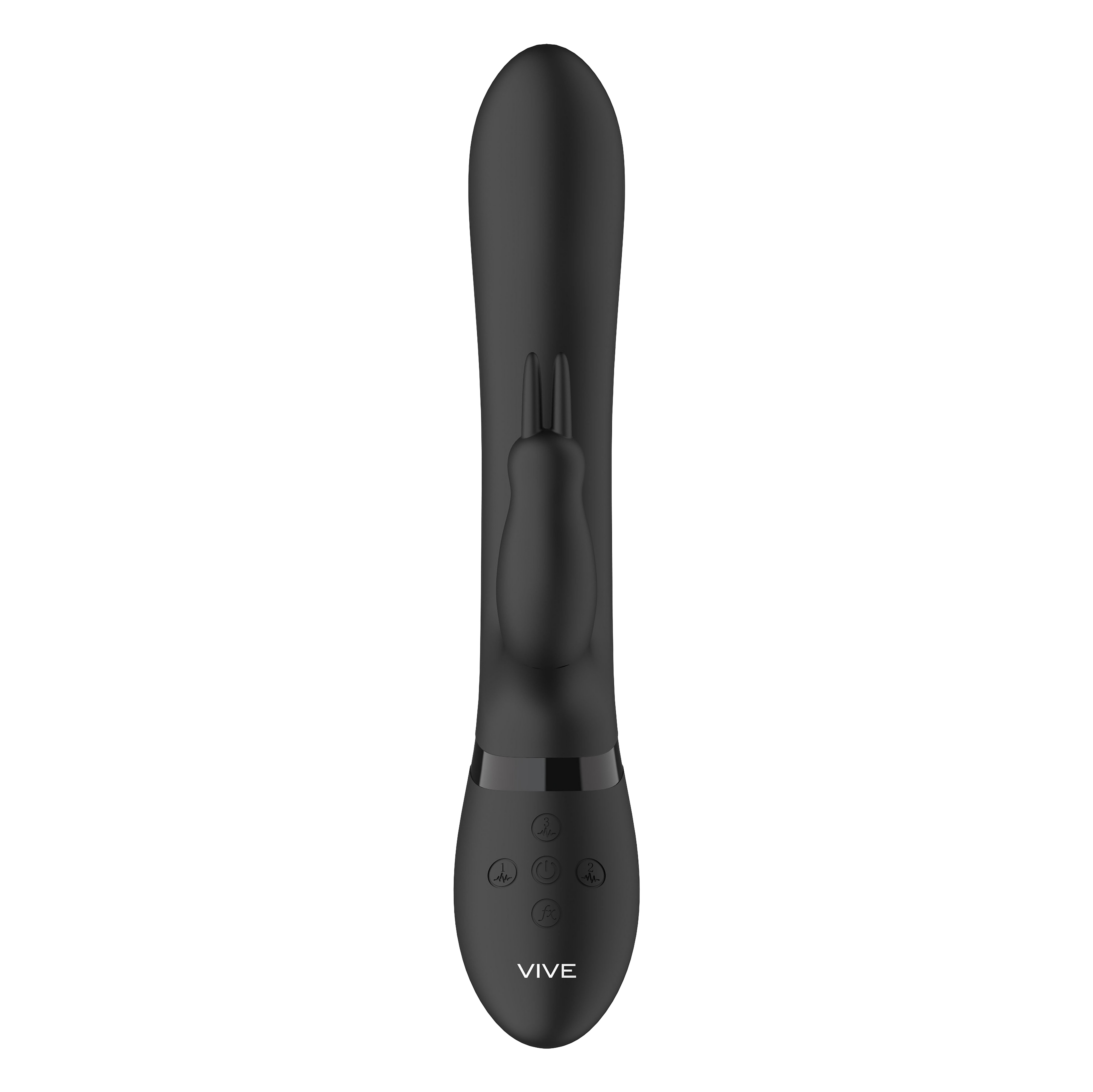 Vive Amoris Black Rabbit Vibrator With Stimulating Beads